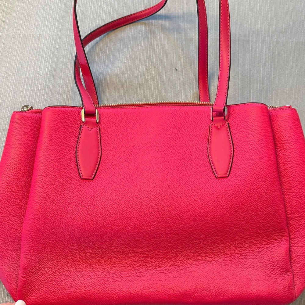 Kate Spade Pink Leather Tote Bag LIKE NEW - Picture 4 of 8
